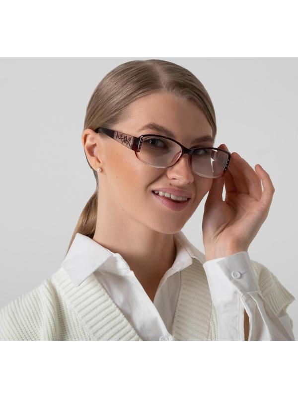 Очки корригирующие 6621, цвет бордовый, +0,75