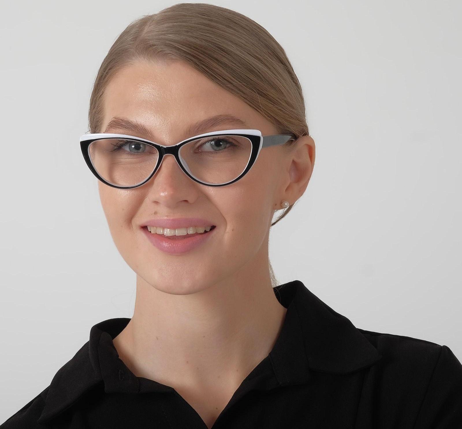 Очки корригирующие 2038 M4, цвет чёрно-белый, +1,75