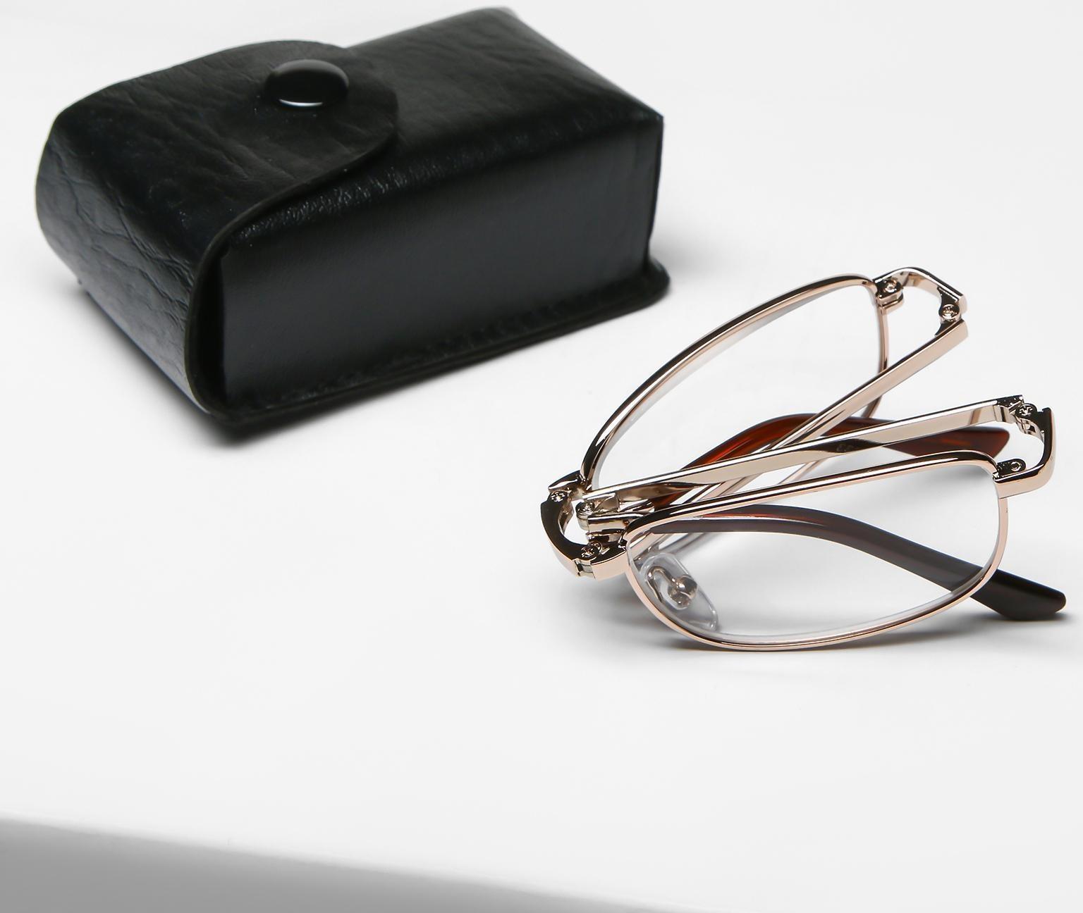 Очки корригирующие складные в футляре, +2