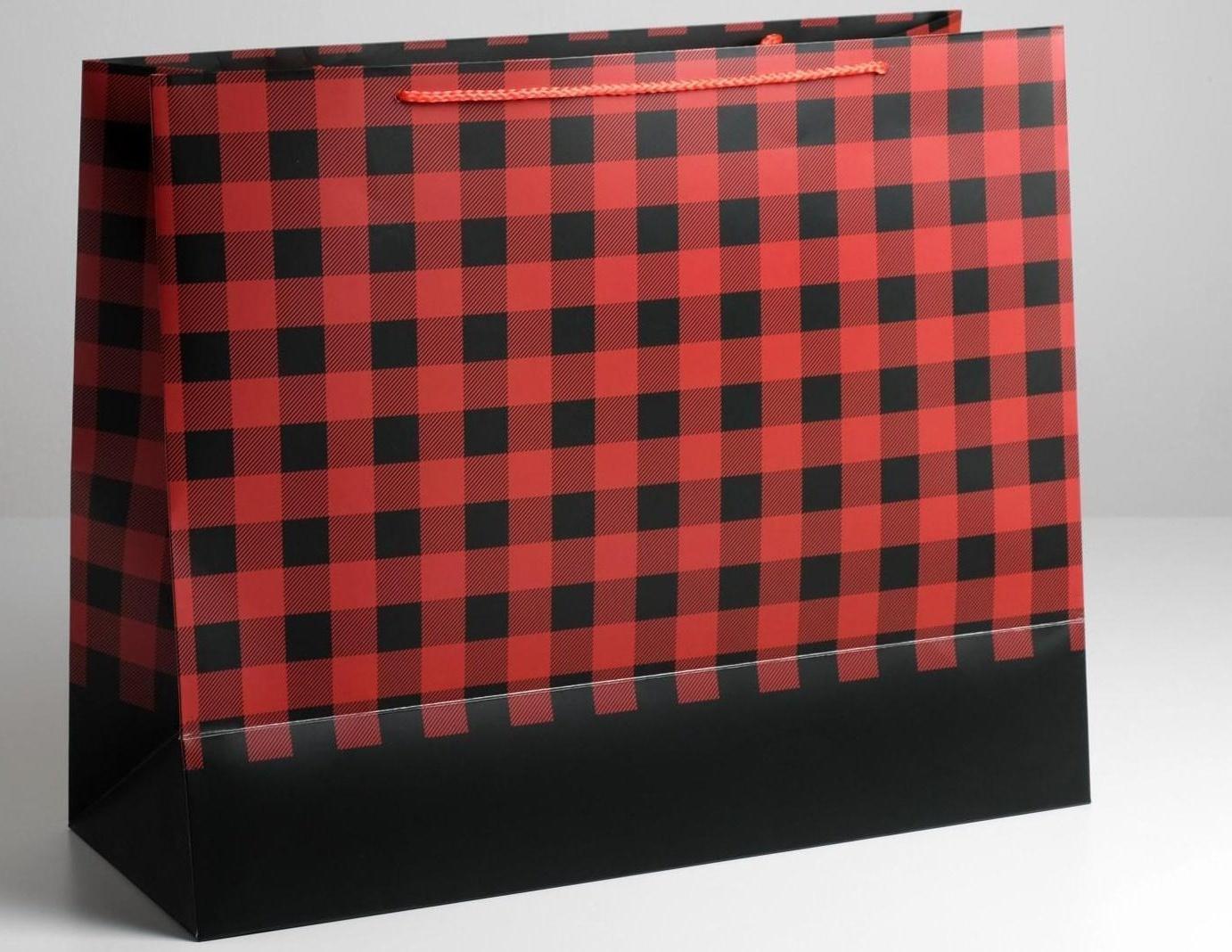 Пакет ламинированный «Man rules», XL 49 × 40 × 19 см