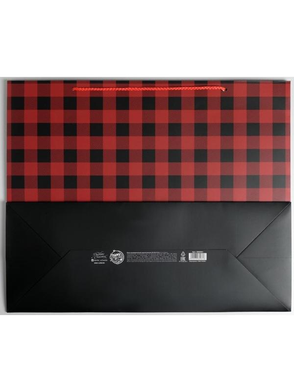 Пакет ламинированный «Man rules», XL 49 × 40 × 19 см