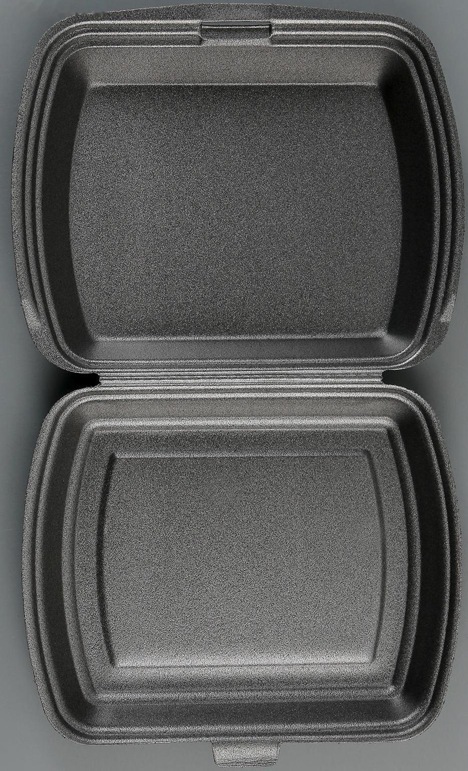 Ланч-бокс одноразовый, 24,7×20,6×3,5 см, 1 секция, цвет чёрный