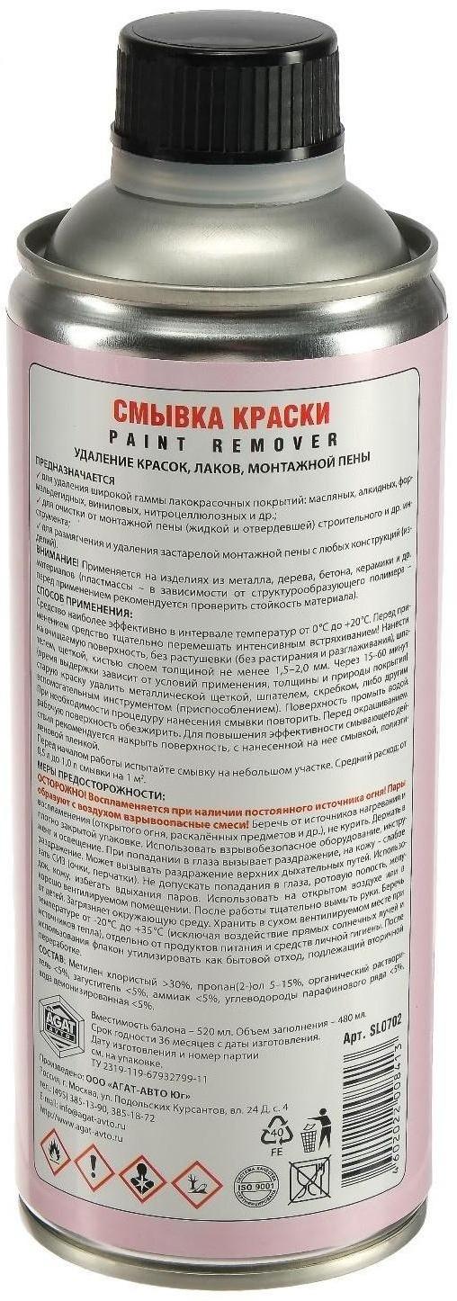 Смывка краски АГАТ Silverline, 520мл