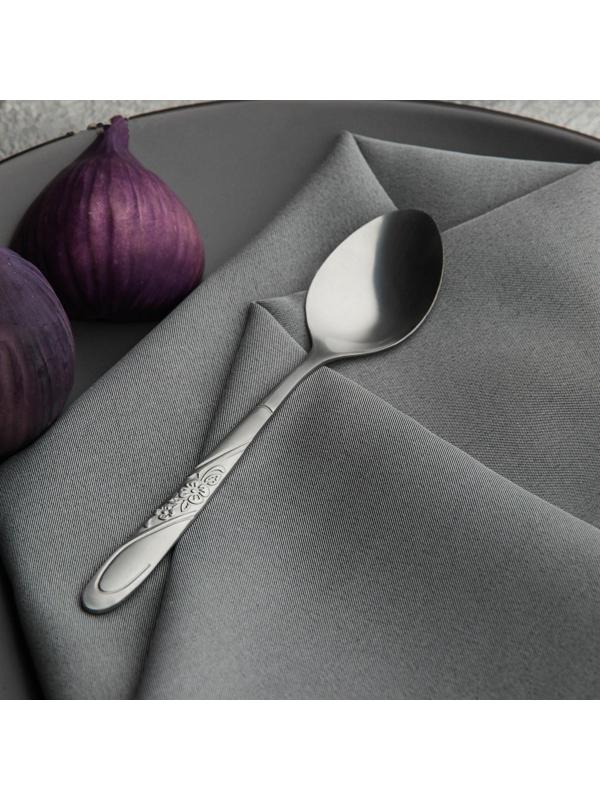 Набор ложек чайных Доляна «Антураж», h=15 см, 6 шт, цвет серебряный