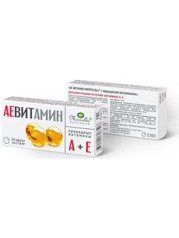 Пищевая добавка Mirrolla «АЕ ВИТамин» с природными витаминами, 10 капсул