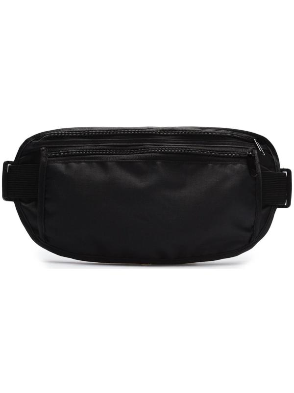 Сумка спортивная на пояс 25 х 13 см, цвет черный