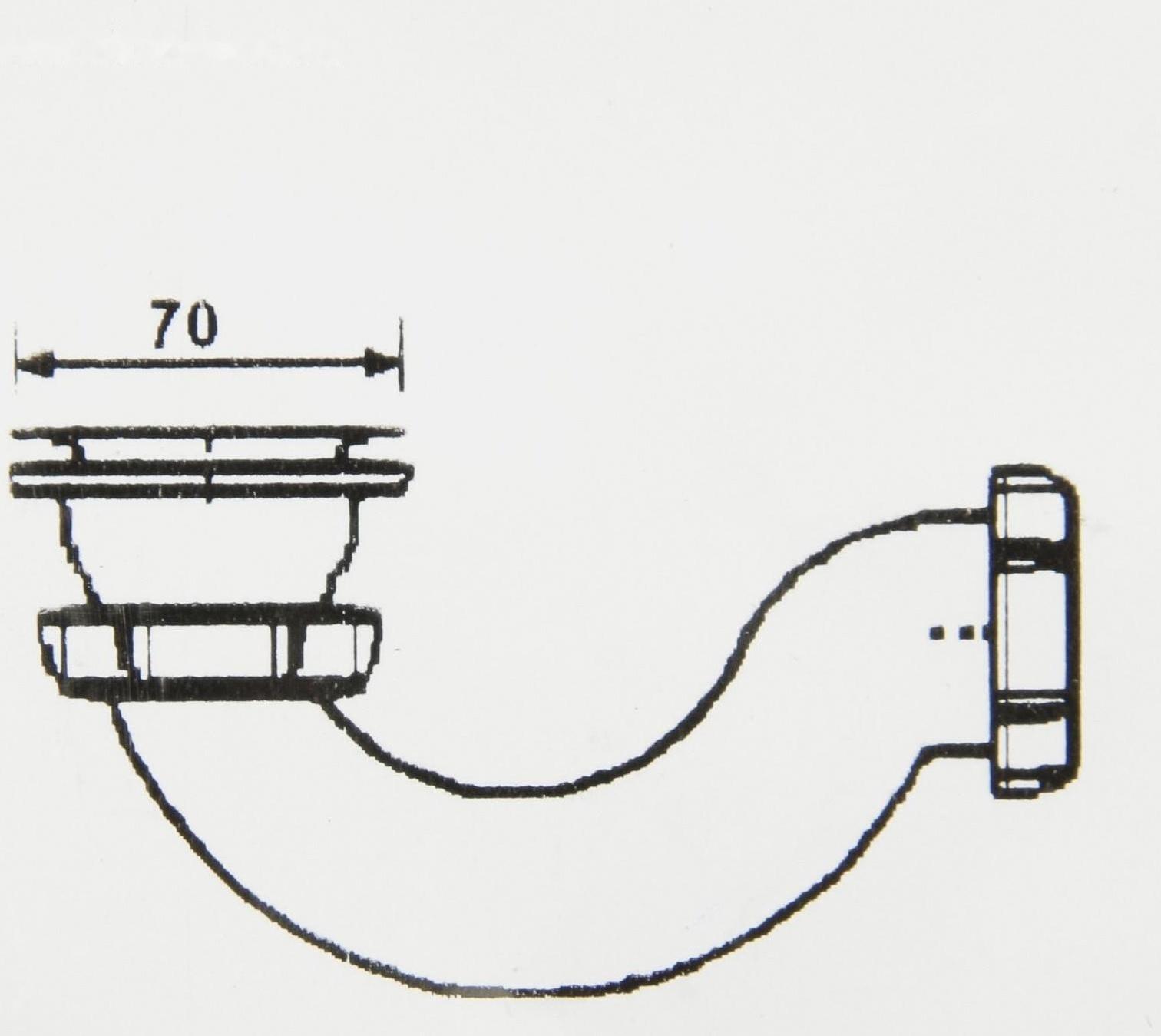 Сифон для душевого поддона Aquant, 1 1/2