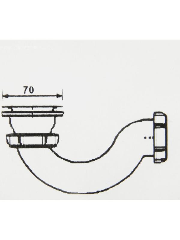 Сифон для душевого поддона Aquant, 1 1/2