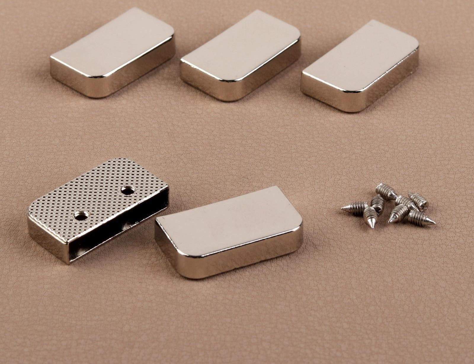 Наконечники для молнии, 2,5 × 1,4 см, 5 шт, цвет серебряный