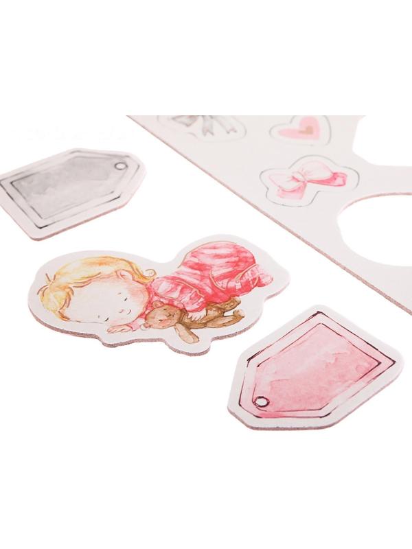 Чипборд с фольгированием на клеевой основе «Колыбельная на ночь», 30.5 × 30.5 см