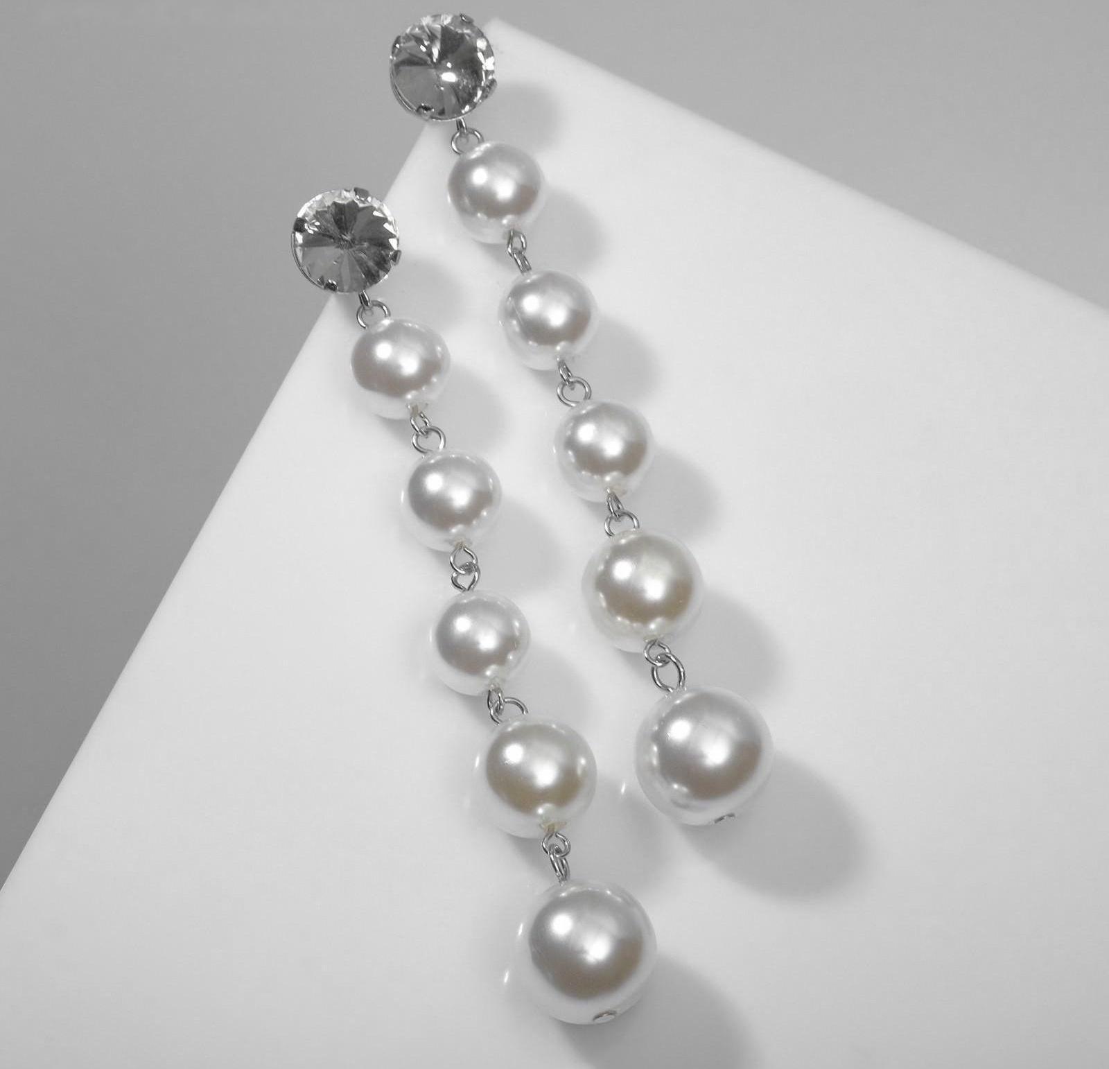 Серьги с жемчугом 