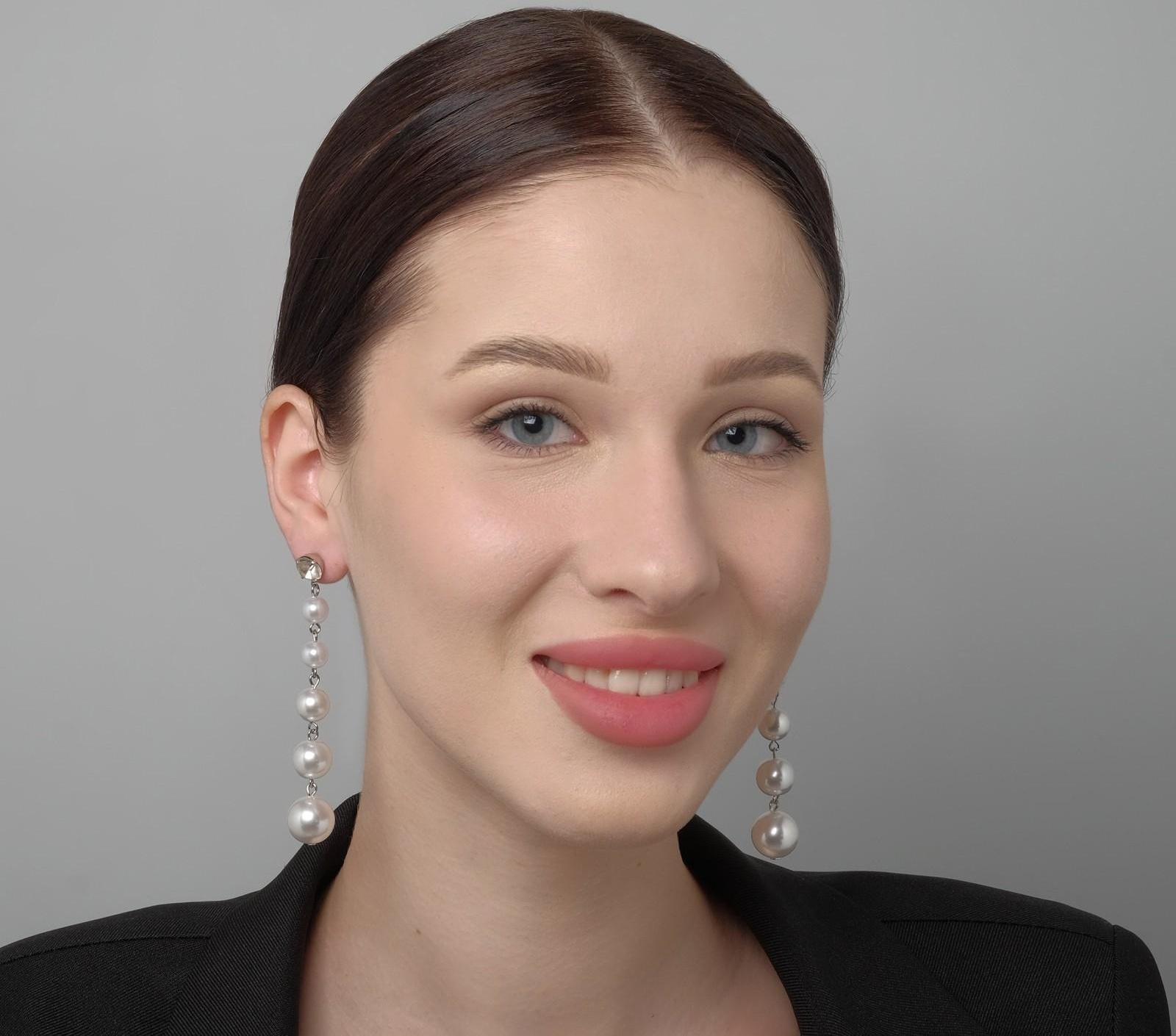 Серьги с жемчугом 