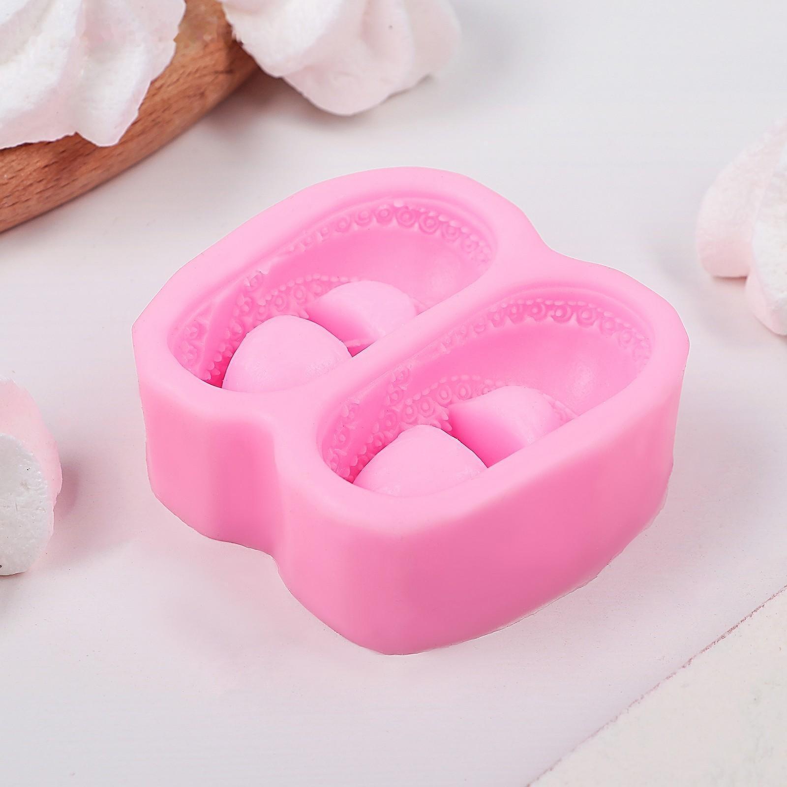 Молд силиконовый «Башмачки», 7×6,5 см, цвет МИКС