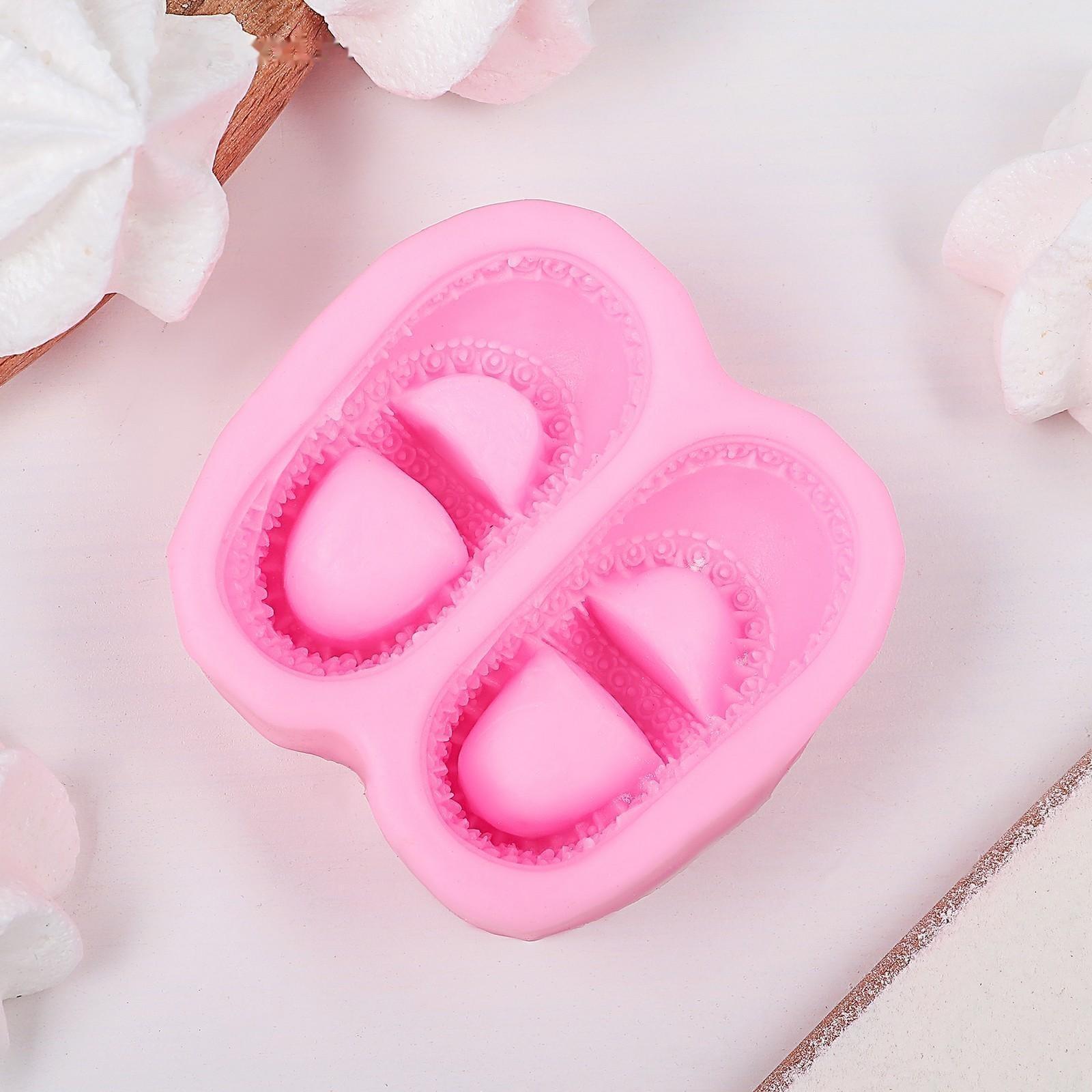 Молд силиконовый «Башмачки», 7×6,5 см, цвет МИКС