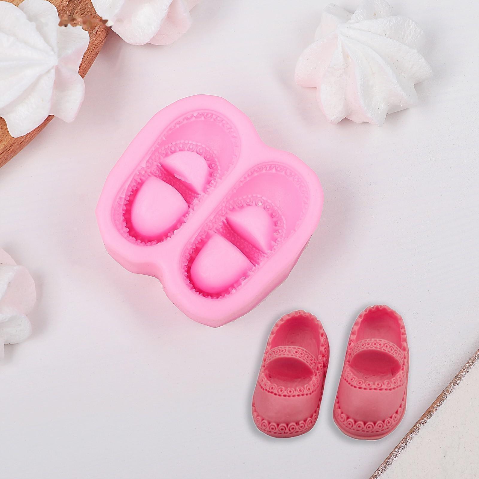 Молд силиконовый «Башмачки», 7×6,5 см, цвет МИКС