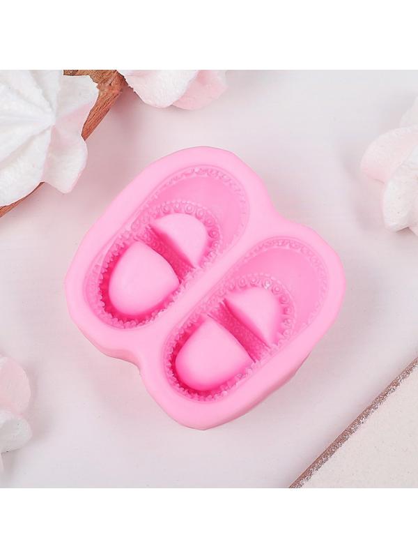 Молд силиконовый «Башмачки», 7×6,5 см, цвет МИКС
