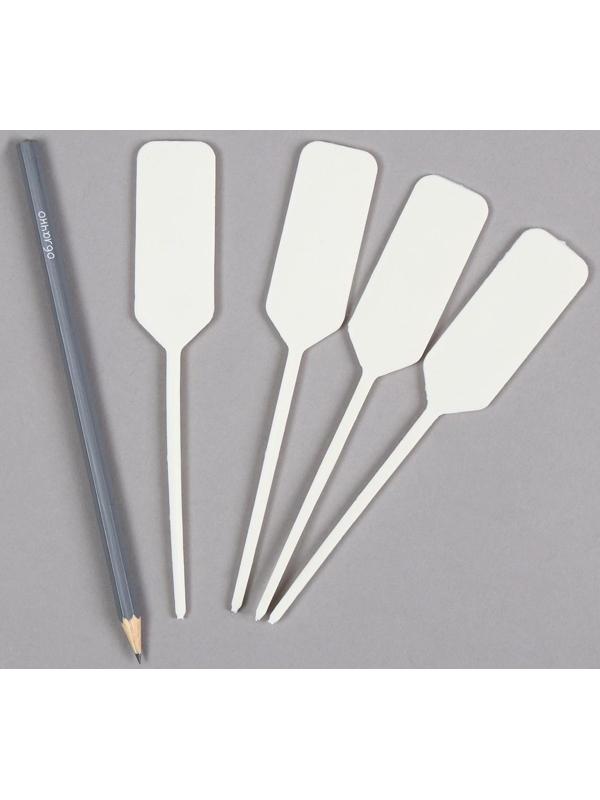 Ярлыки садовые для маркировки, 15 см, с карандашом, набор 20 шт., пластик