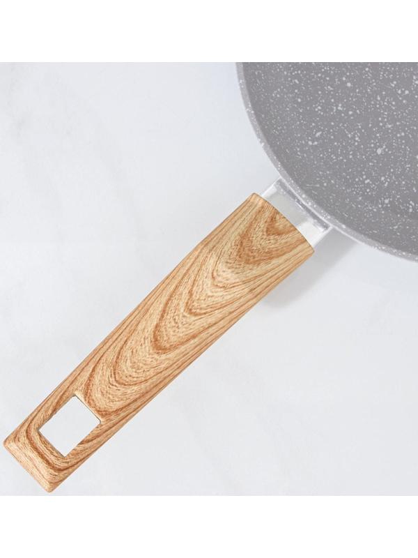 Сковорода кованая Magistro Natural, d=20 см, ручка soft-touch, антипригарное покрытие, индукция, цвет серый