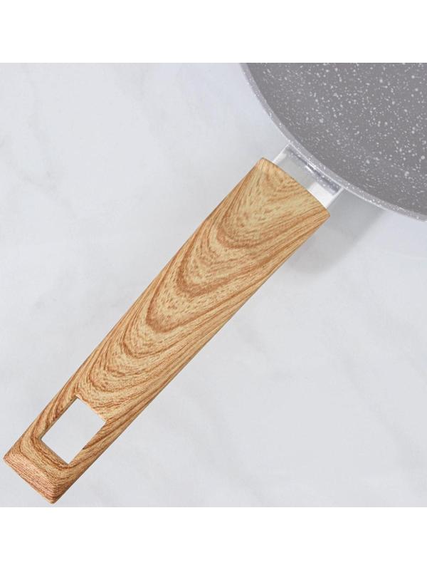 Сковорода кованая Magistro Natural, d=26 см, ручка soft-touch, антипригарное покрытие, индукция, цвет серый