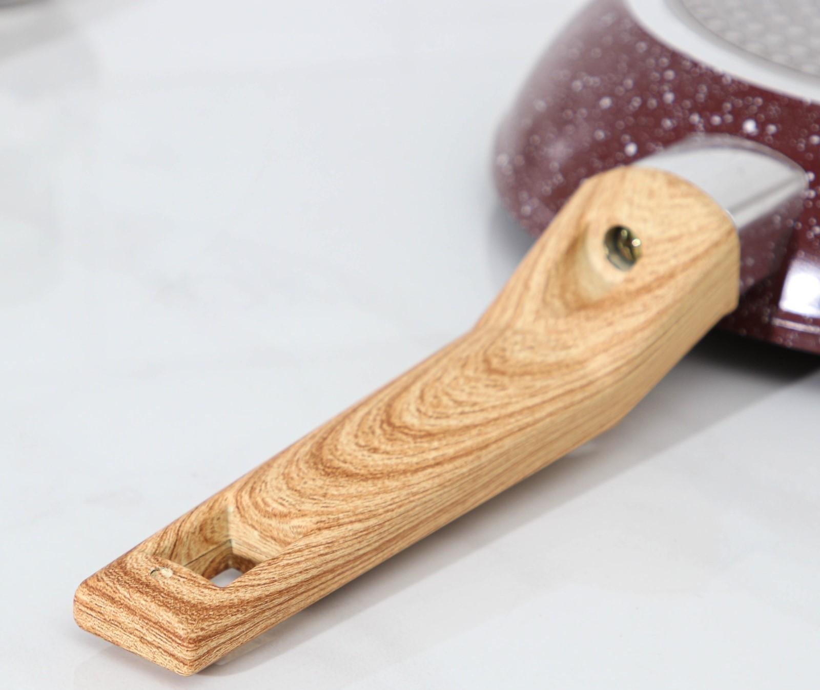 Сковорода кованая Magistro Natural. Brown, d=20 см, ручка soft-touch, антипригарное покрытие, индукция, цвет коричневый