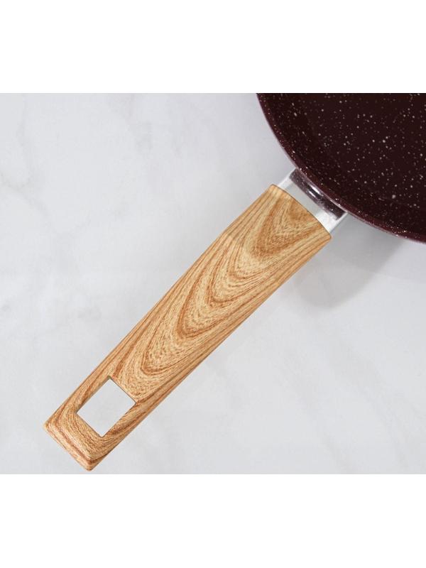 Сковорода кованая Magistro Natural. Brown, d=20 см, ручка soft-touch, антипригарное покрытие, индукция, цвет коричневый