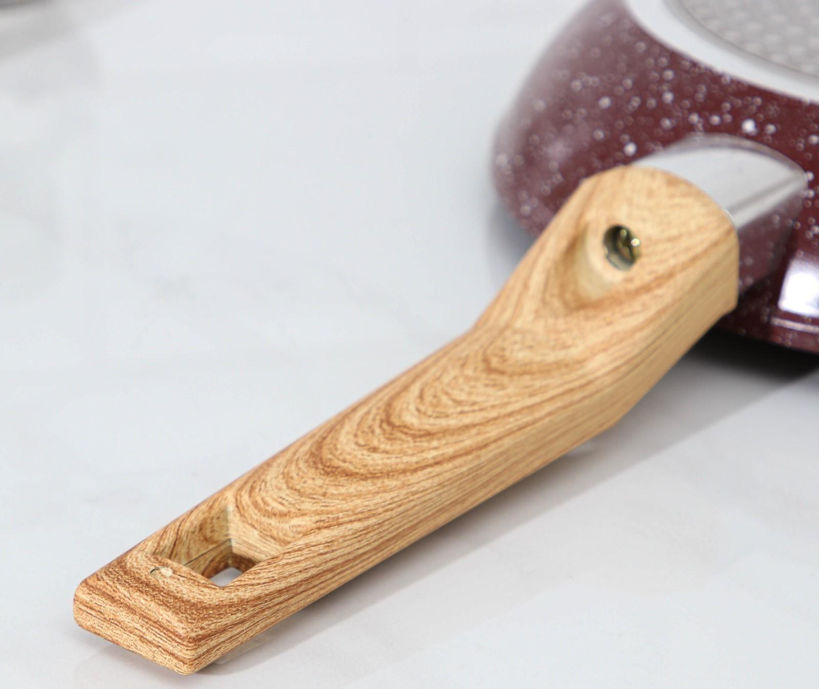 Сковорода кованая Magistro Natural. Brown, d=26 см, ручка soft-touch, антипригарное покрытие, индукция, цвет коричневый