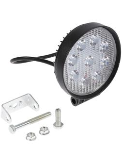 Противотуманная фара, 12 В, 9 LED, IP67, 27 Вт, 1890 Лм, 5000 К, направленный свет