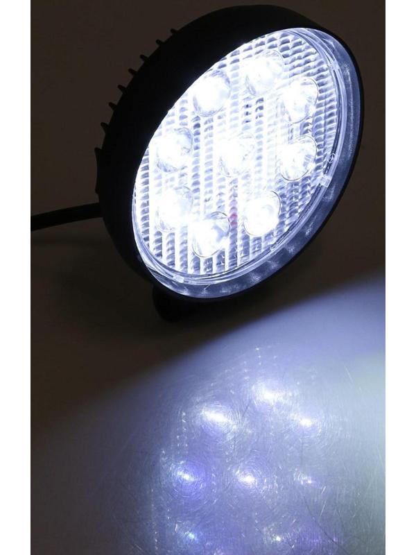 Противотуманная фара, 12 В, 9 LED, IP67, 27 Вт, 1890 Лм, 5000 К, направленный свет