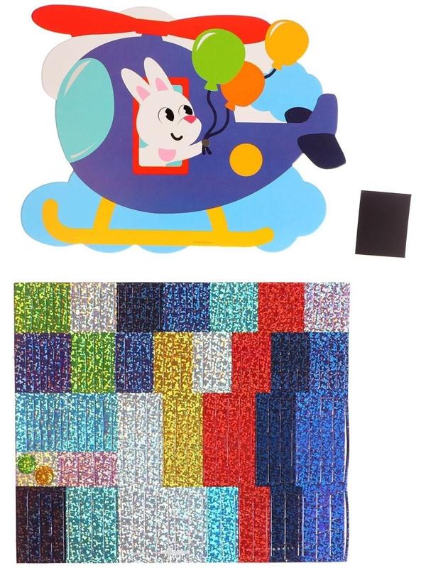 Мозаика стикерная форменная «Вертолёт». Набор для творчества