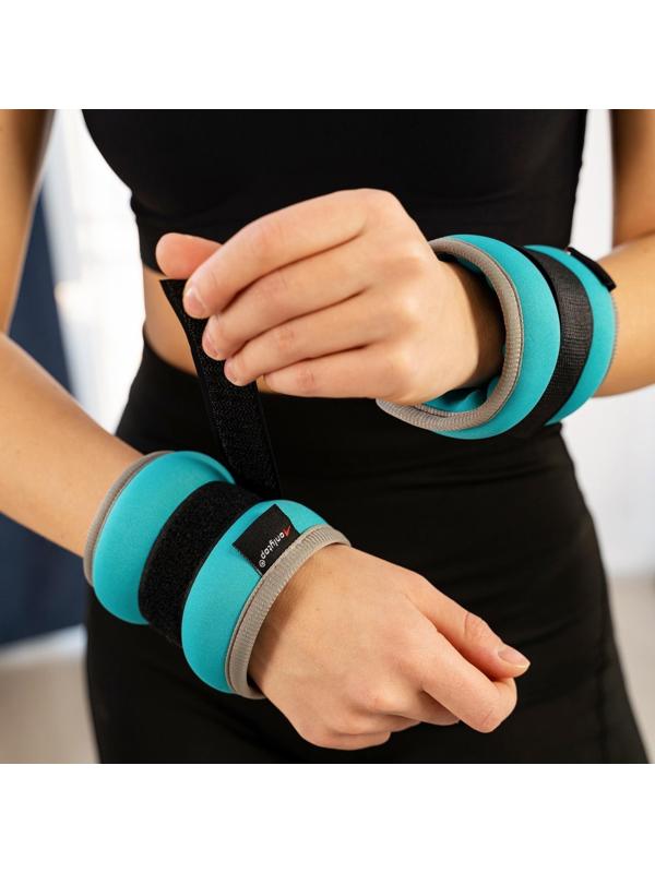 Утяжелитель неопреновый 0,5 кг (вес пары 1 кг), цвет мятный