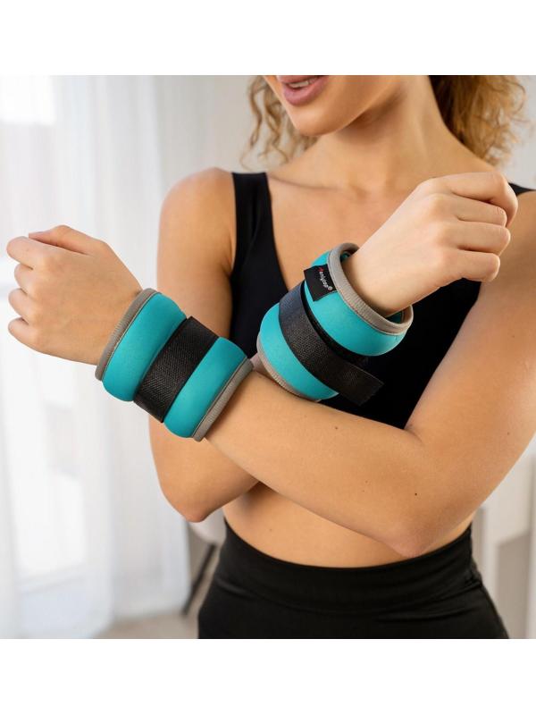 Утяжелитель неопреновый 0,5 кг (вес пары 1 кг), цвет мятный