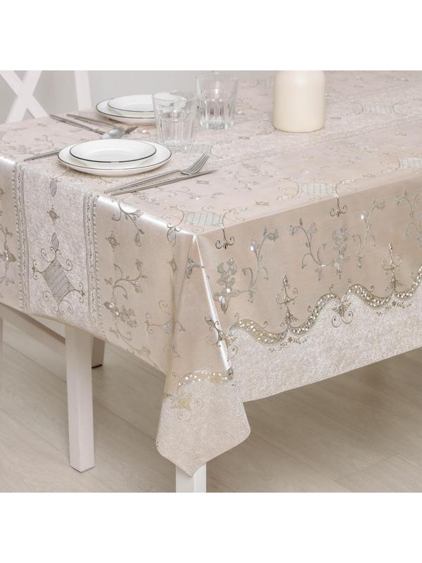 Клеёнка столовая на тканевой основе «Ромбики», рулон 20 метров, ширина 137 см