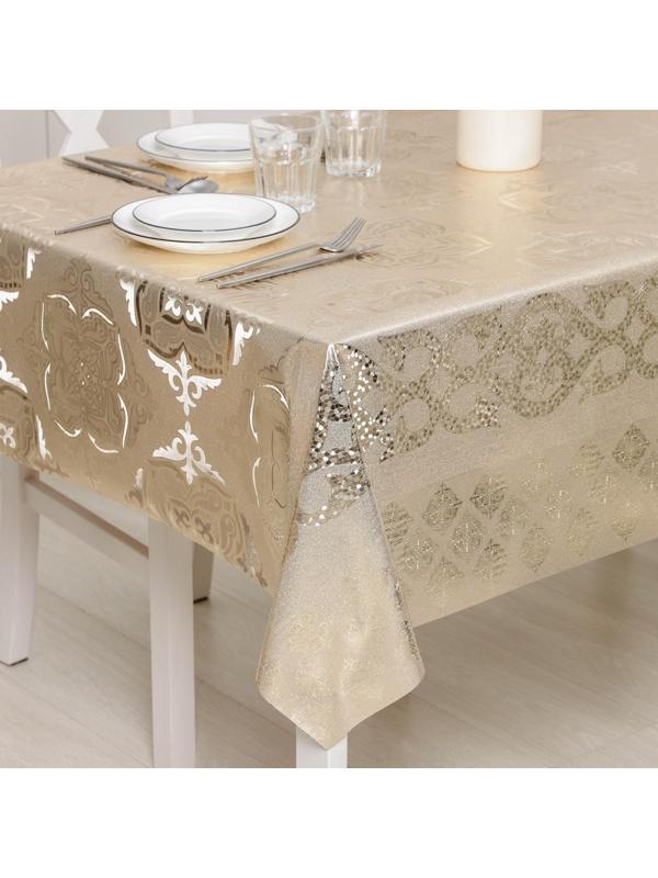 Клеёнка столовая на тканевой основе «Узор», ширина 137 см, рулон 20 м