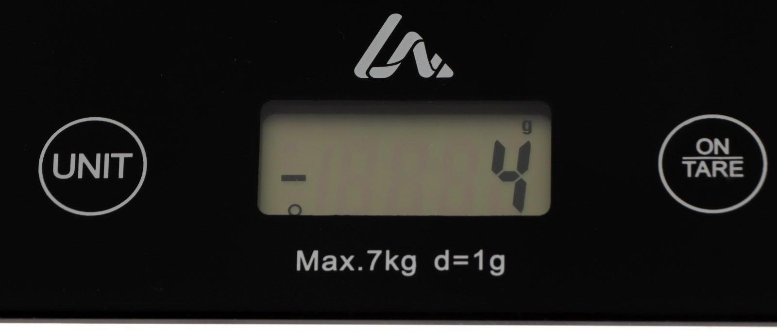 Весы кухонные Luazon LVK-702, электронные, до 7 кг, чёрные