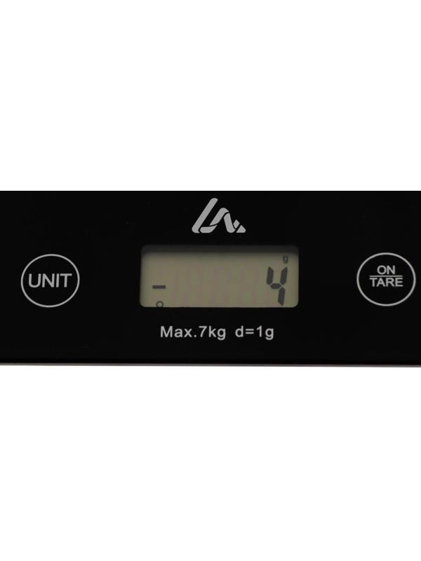 Весы кухонные Luazon LVK-702, электронные, до 7 кг, чёрные