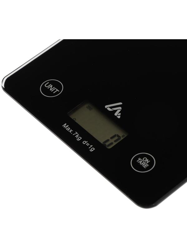 Весы кухонные Luazon LVK-702, электронные, до 7 кг, чёрные