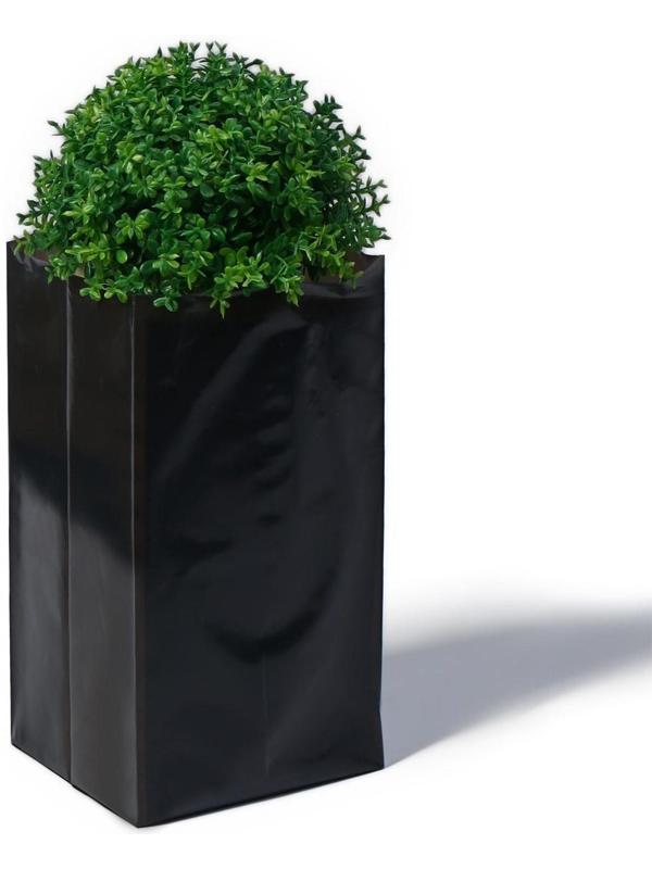 Пакет для рассады, 2 л, 10 × 25 см, полиэтилен толщиной 60 мкм, с перфорацией, чёрный, Greengo