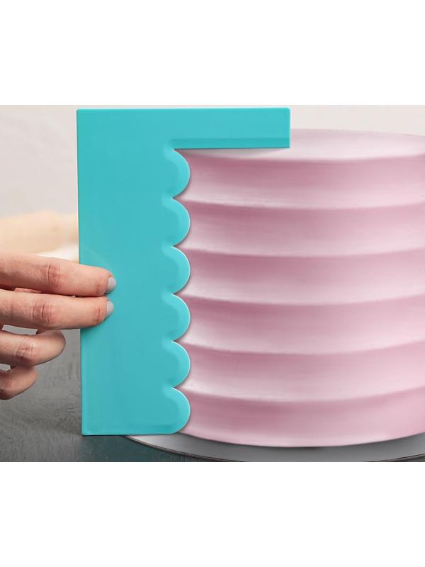 Шпатель кондитерский Доляна «Волны», 18×11,3 см