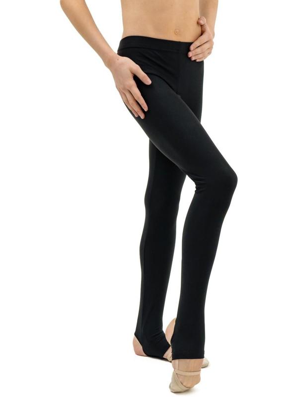 Лосины лайкра, с вырезом под пятку, цвет чёрный, размер 36