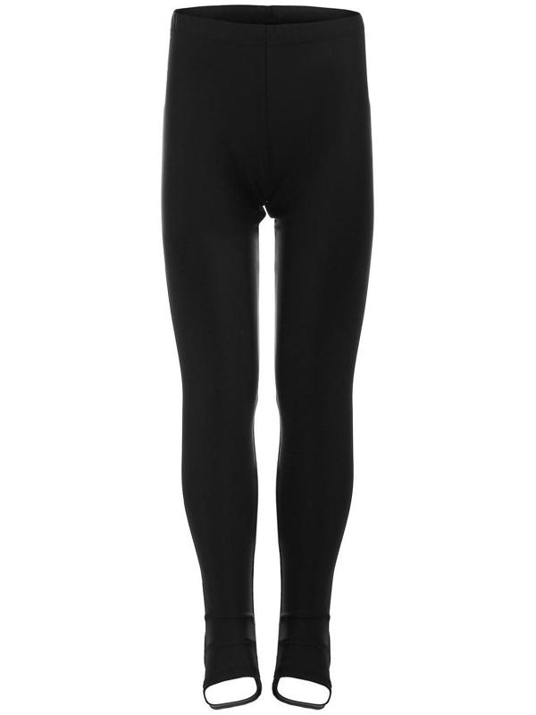 Лосины лайкра, с вырезом под пятку, цвет чёрный, размер 38