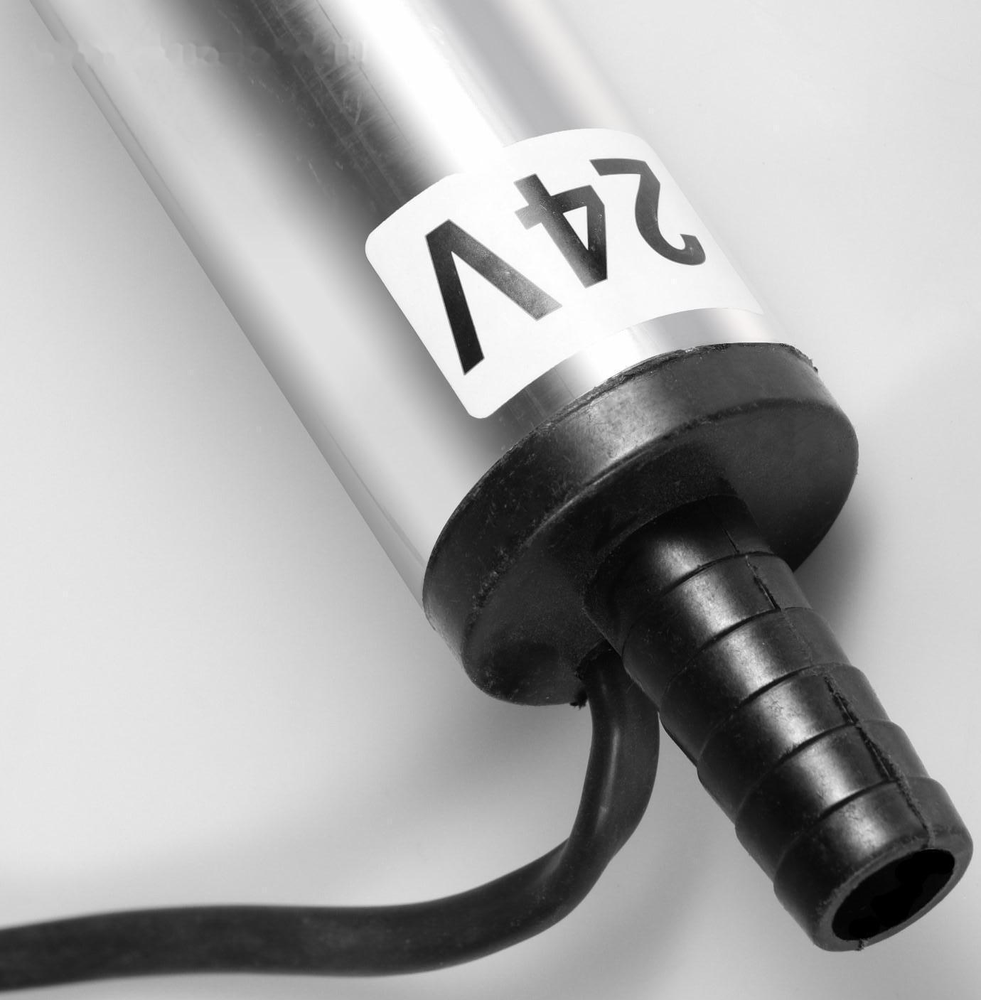 Насос для перекачки топлива, погружной, 24 В, 60 Вт, 37 мм, 15 л/мин, провод 2.5 м