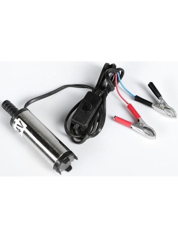 Насос для перекачки топлива, погружной, 24 В, 60 Вт, 37 мм, 15 л/мин, провод 2.5 м