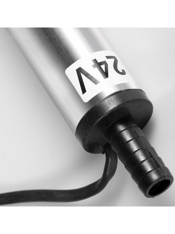 Насос для перекачки топлива, погружной, 24 В, 60 Вт, 37 мм, 15 л/мин, провод 2.5 м