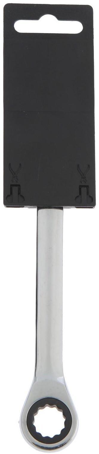 Ключ накидной трещоточный ТУНДРА, CrV, полированный, 72 зуба, 14 х 15 мм