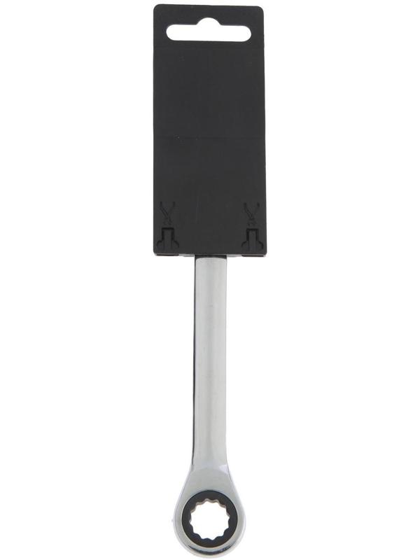 Ключ накидной трещоточный ТУНДРА, CrV, полированный, 72 зуба, 14 х 15 мм