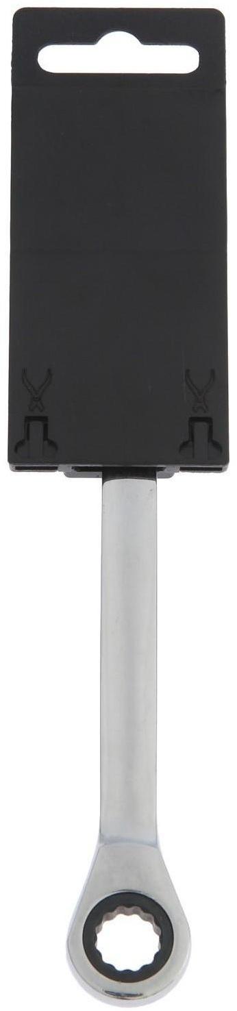 Ключ накидной трещоточный ТУНДРА, CrV, полированный, 72 зуба, 12 х 13 мм