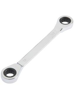 Ключ накидной трещоточный ТУНДРА, CrV, полированный, 72 зуба, 12 х 13 мм