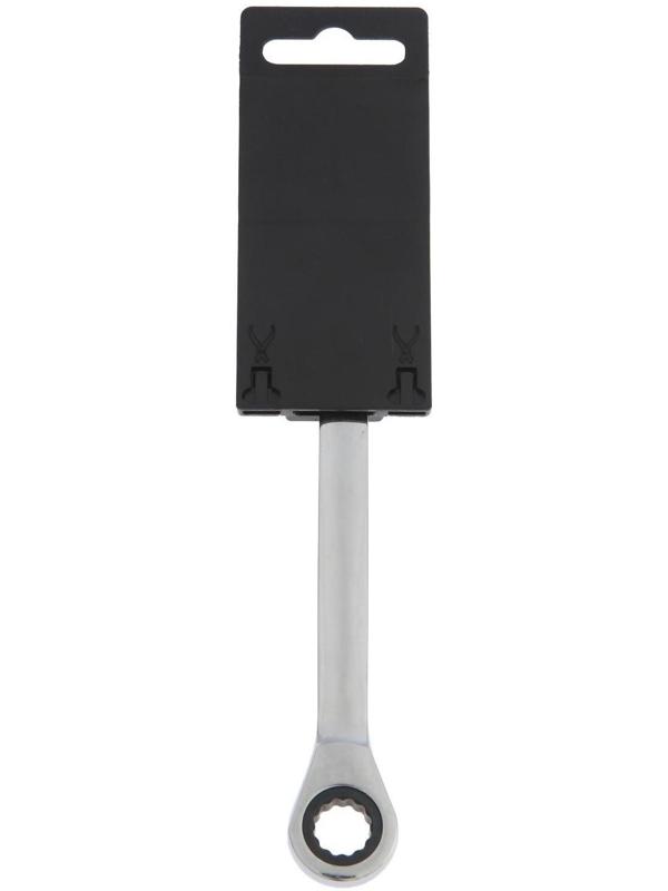 Ключ накидной трещоточный ТУНДРА, CrV, полированный, 72 зуба, 12 х 13 мм