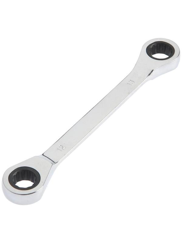 Ключ накидной трещоточный ТУНДРА, CrV, полированный, 72 зуба, 12 х 13 мм