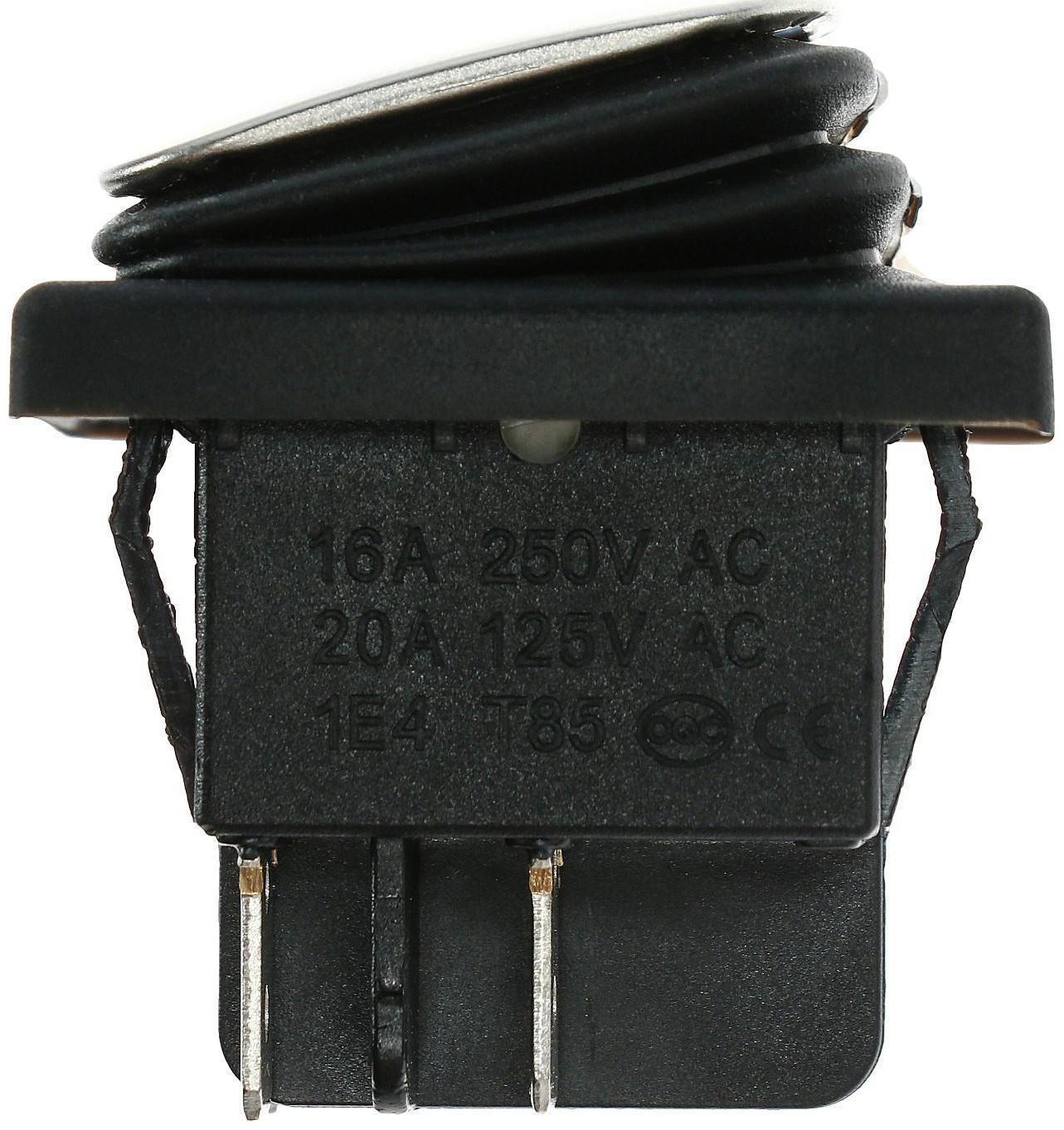 Выключатель клавишный без подсветки, пылевлагозащищенный